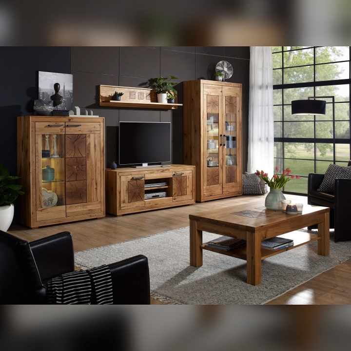 Półka wisząca dębowa I Andromeda 130 cm