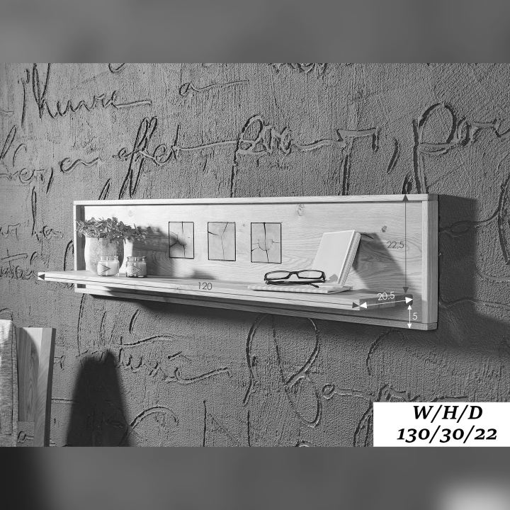 Półka wisząca dębowa I Andromeda 130 cm