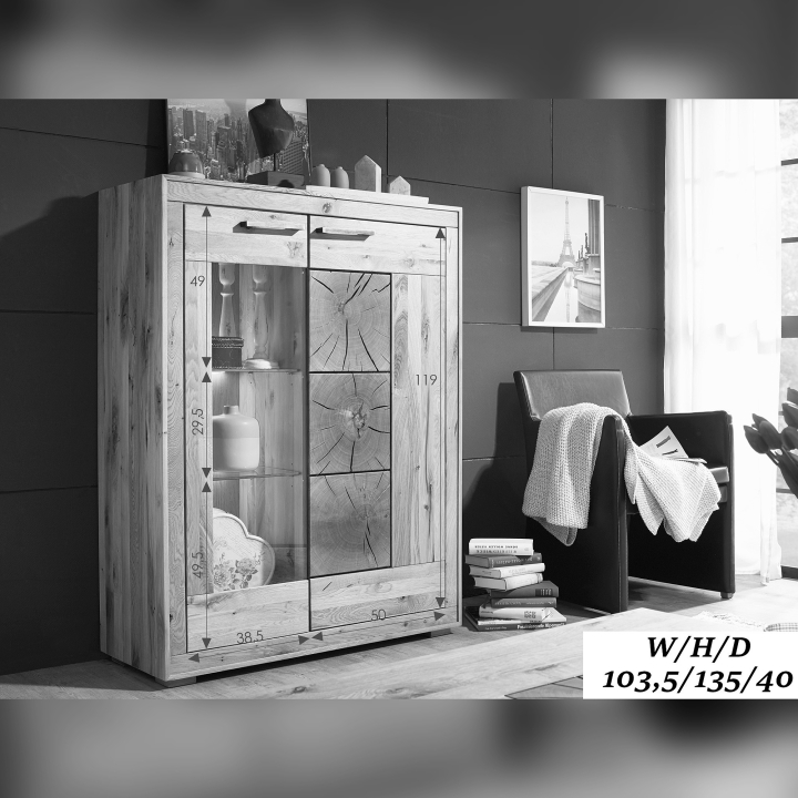 Kredens dębowy I prawy Andromeda