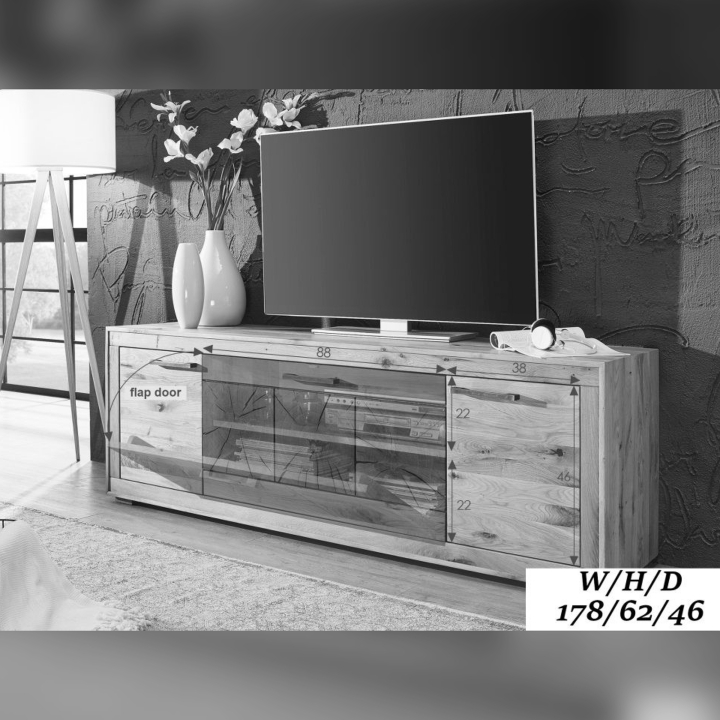 Szafka RTV III dębowa Andromeda