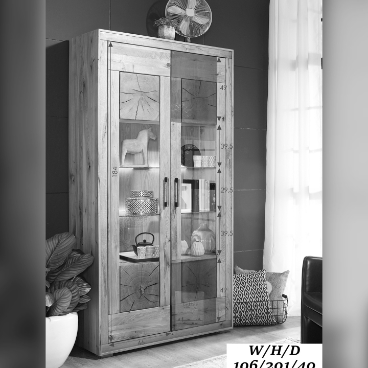 Witryna dębowa II Andromeda