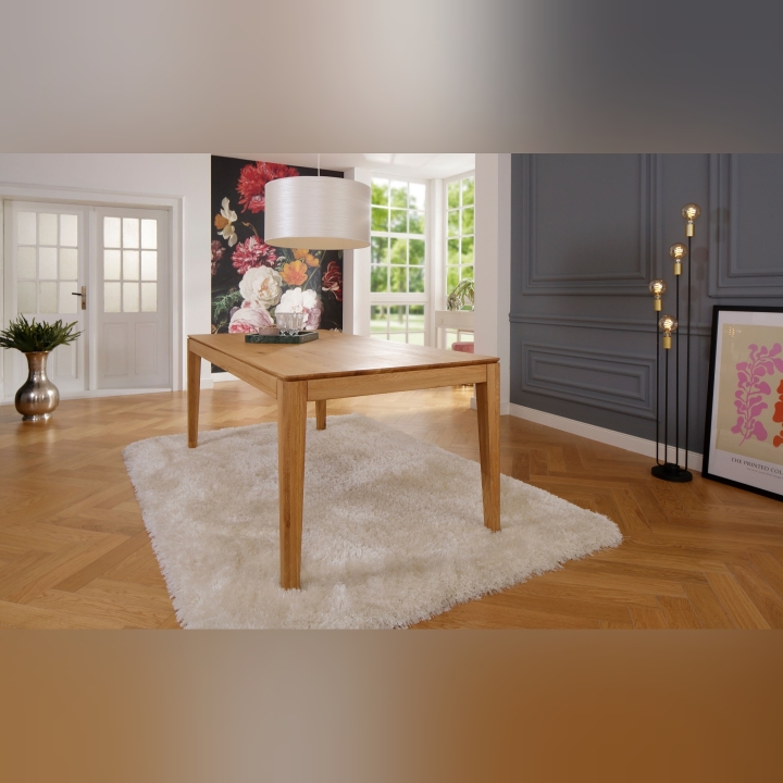 Drewniany stół dębowy rozkładany Natureza 140 cm - 225 cm dziki dąb olejowany