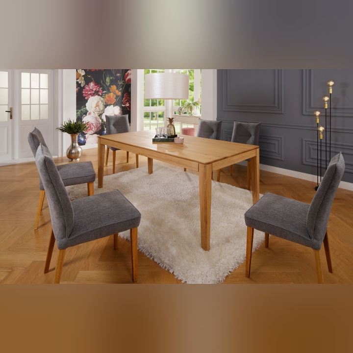 Drewniany stół dębowy rozkładany Natureza 140 cm - 225 cm dziki dąb olejowany