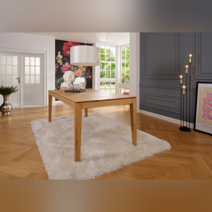 Drewniany stół dębowy rozkładany Natureza 140 cm - 225 cm dziki dąb olejowany