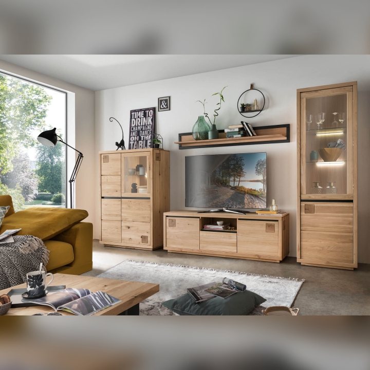 Półka wisząca dębowa II Fende 170 cm