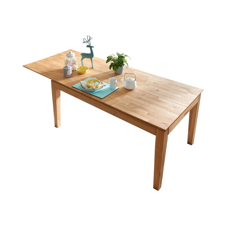 Drewniany stół dębowy rozkładany Casa 160 cm - 220 cm dziki dąb olejowany