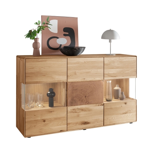 Komoda Essenza II lity dziki dąb