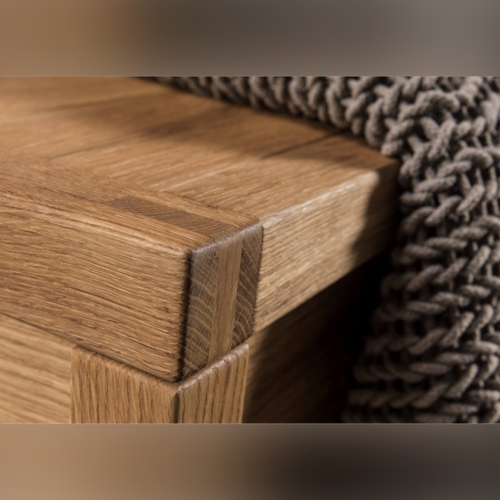 Duża skrzynia dąb postarzany Denver