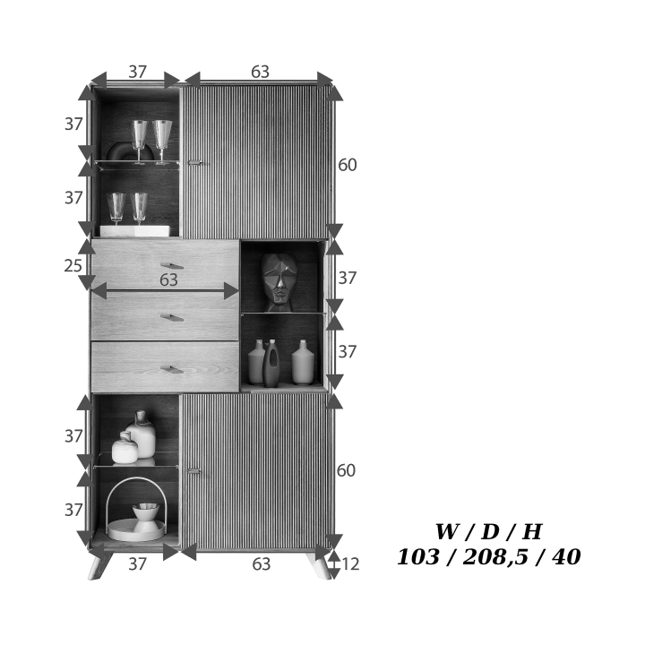 Witryna bukowa II Doryda buk tabak