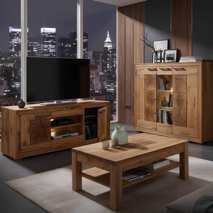 Szafka RTV II dębowa Andromeda