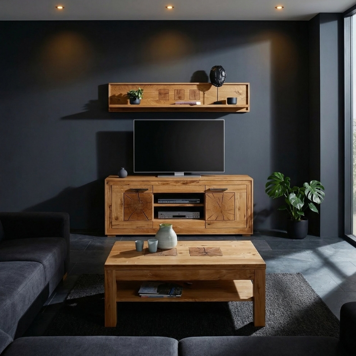 Szafka RTV II dębowa Andromeda