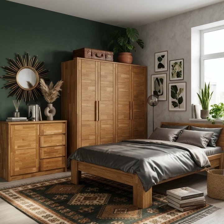 Szafa dębowa 4-drzwiowa Timo IV