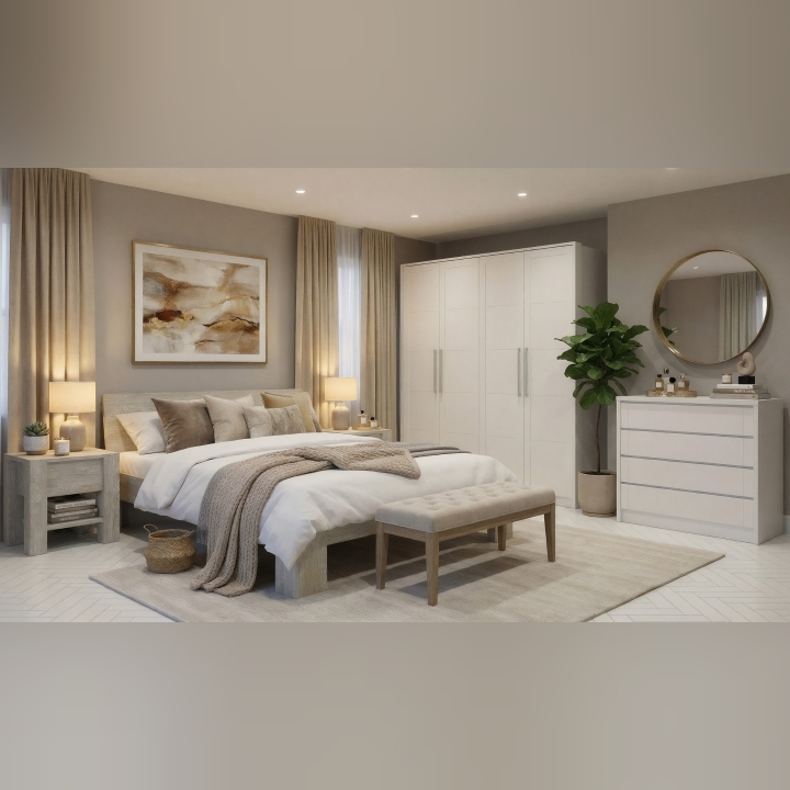 Łóżko dębowe Montana 180x200 sonoma