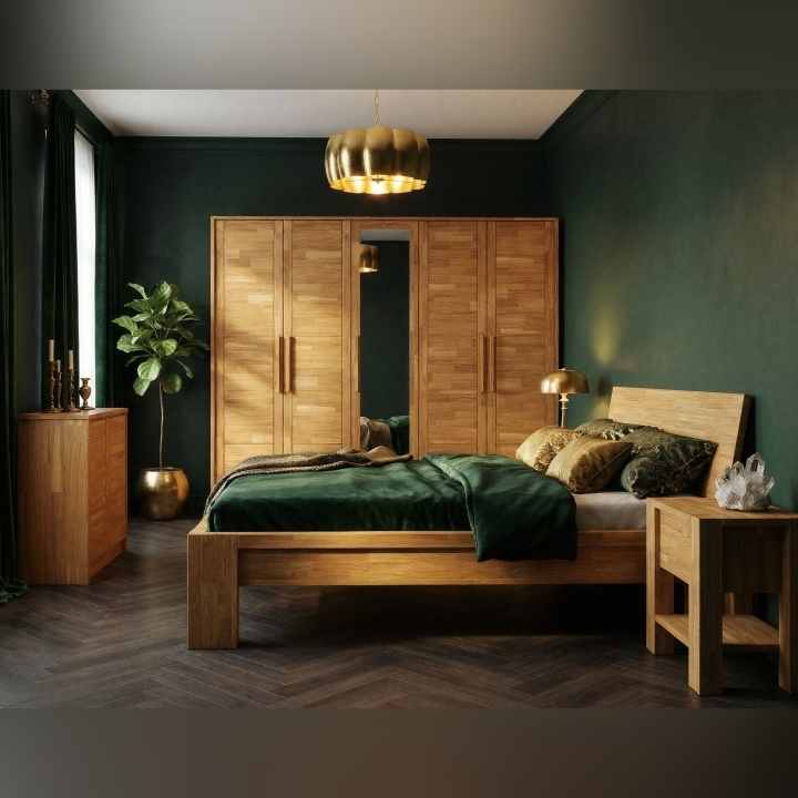 Łóżko dębowe Montana 90x200