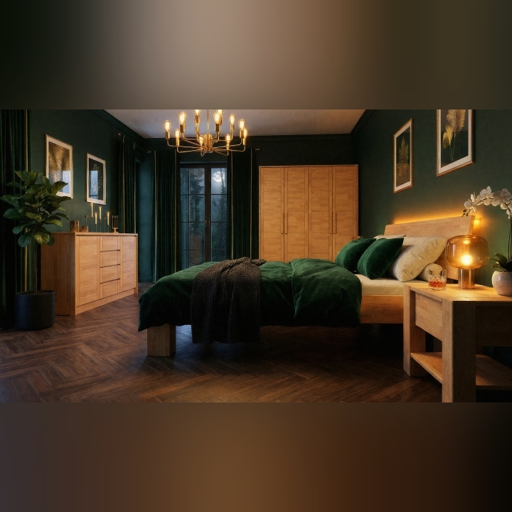 Łóżko bukowe Calm 90x200