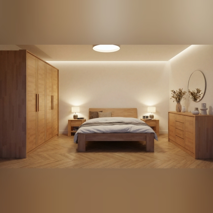 Łóżko bukowe Calm 100x200