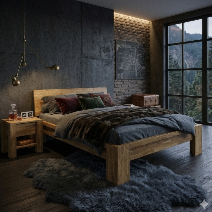 Szafka nocna dębowa Aruba rustical