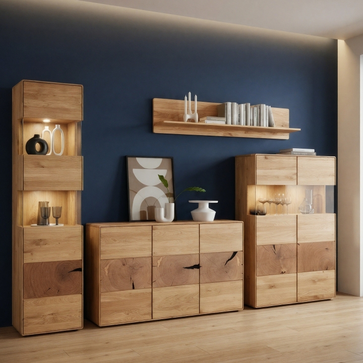 Komoda Essenza I lity dziki dąb