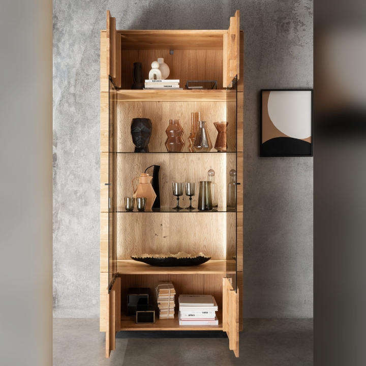 Witryna dębowa II Corazon