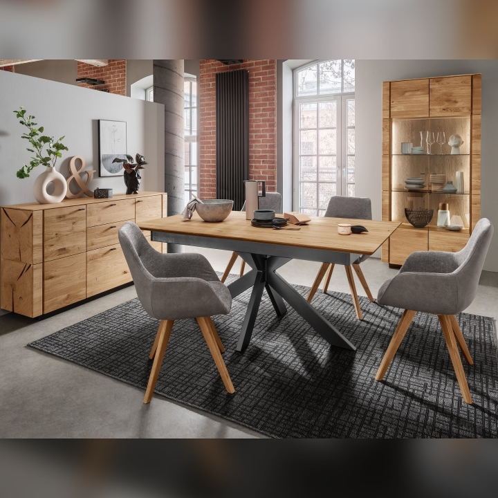 Witryna dębowa II Corazon