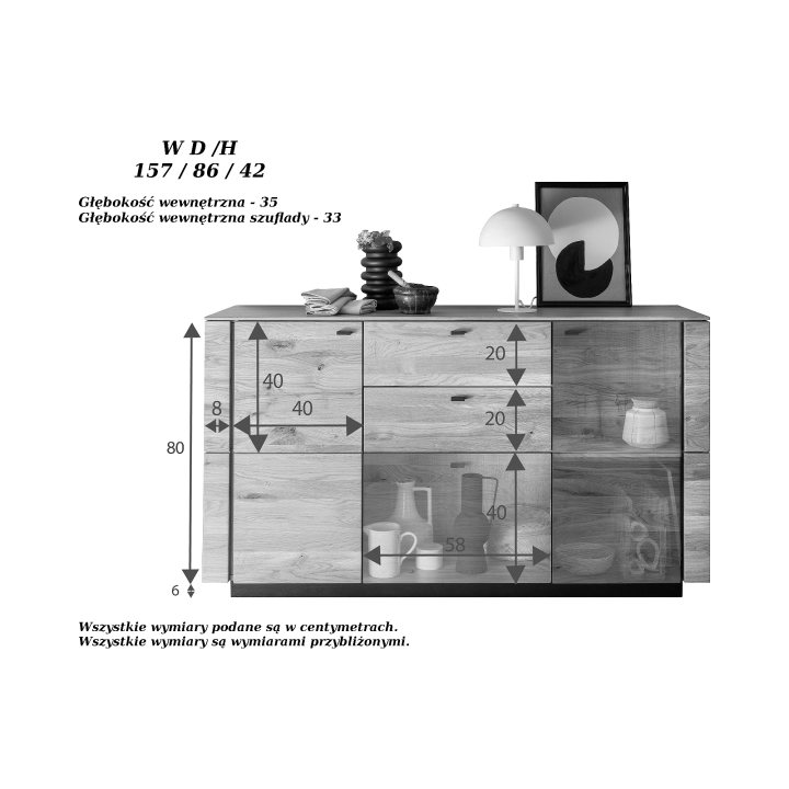 Komoda dębowa II Corazon