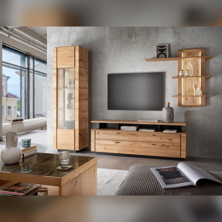 Półka wisząca dębowa II Corazon 120 cm