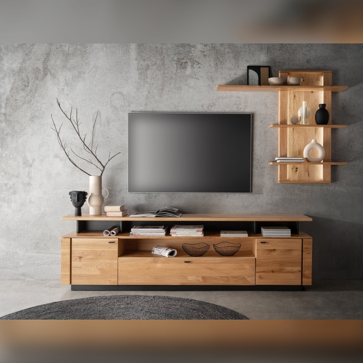 Półka wisząca dębowa II Corazon 120 cm