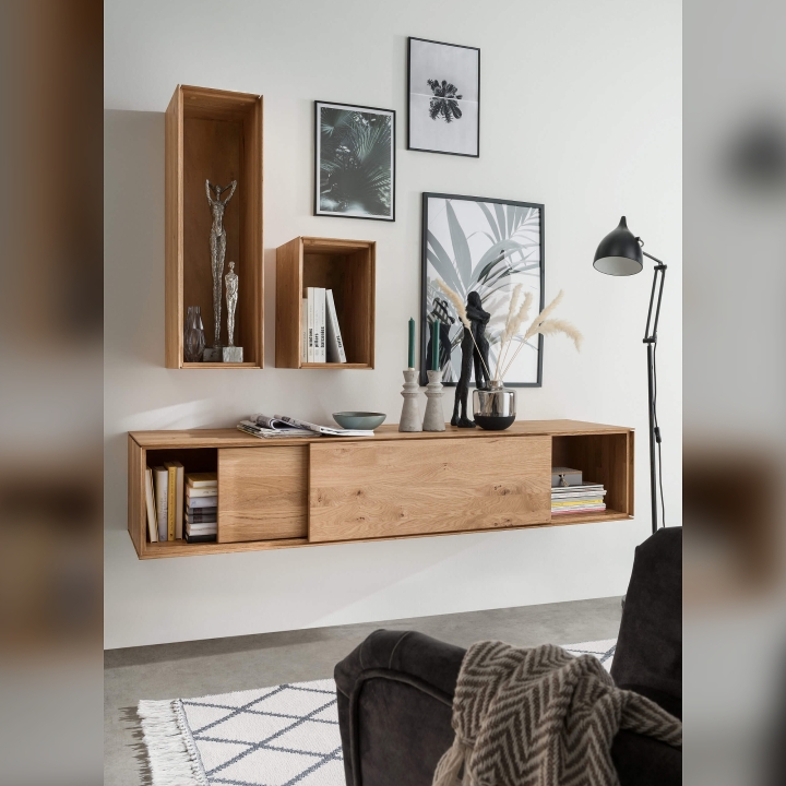 Półka wisząca dębowa I Momos