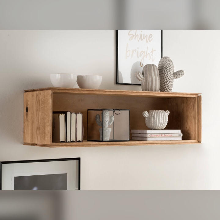 Półka wisząca dębowa II Momos 85 cm