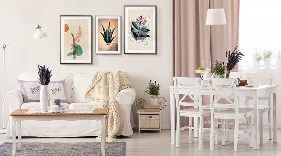 SALON W STYLU PROWANSALSKIM