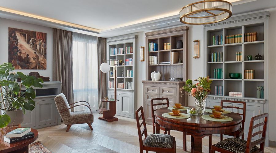 Pokój dzienny w stylu klasycznym