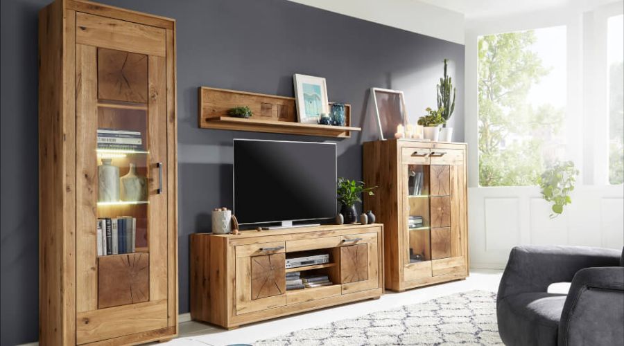 Nowoczesne meble drewniane do salonu