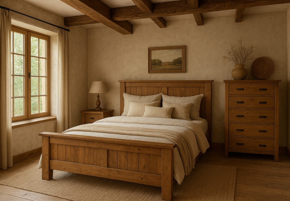 Twój azyl pełen ciepła czyli sypialnia w stylu rustykalnym.