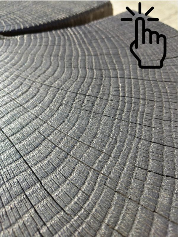 Stolik kawowy opalany