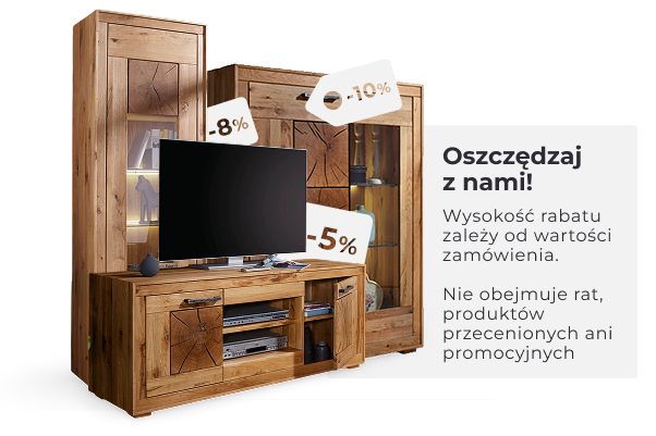 Meble z rabatami
