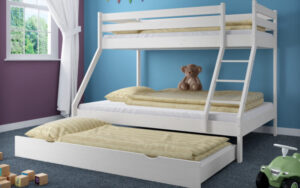 Potrójne łóżko piętrowe dla dzieci